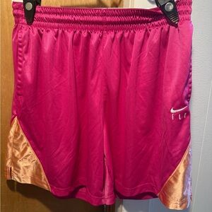 Nike Pink and Orange Athletic Shorts Lightweight Performance